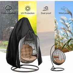 Terrassi rippuv tooli kate - lukuga Cocoon Egg Swing tooli kate - 190x115 cm hind ja info | Mööblikatted | kaup24.ee