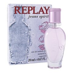 Tualettvesi Replay Jeans Spirit EDT naistele 20 ml hind ja info | Naiste parfüümid | kaup24.ee