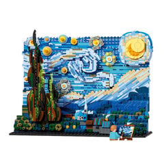 Ideed 2316 tk Starry Night Vincent Van Goghi mudel Ehitusklotsid klotsid Harivad mänguasjad poistele lastele jõulukingid 21333 цена и информация | Пазлы | kaup24.ee