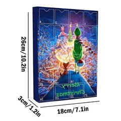 Jõulude advendikalender 24 päevaga Grinchi figuurid Mänguasi jõulukingitused Ideaalne цена и информация | Мягкие игрушки | kaup24.ee