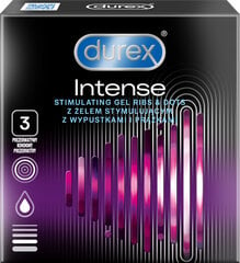 Kondoomid Durex "Intense", 3 tk.&nbsp; hind ja info | Kondoomid | kaup24.ee