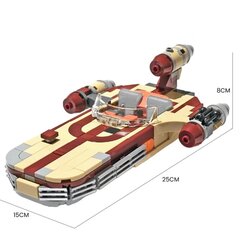 Bricklink Star Movie Figuurid Luke X-34 SoroSuub Landspeeder Speeder 8092 Antigravitatsioon Auto Lennuki Ehitusklotsid Mänguasjad 75341 цена и информация | Пазлы | kaup24.ee