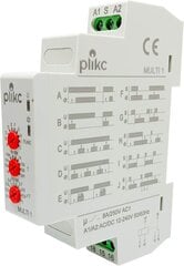 PLIKC MULTI1 – Многофункциональный таймер – 10 функций – 12–240 В переменного/постоянного тока – PLK042676 цена и информация | Сенсорика | kaup24.ee