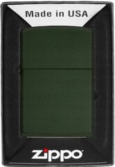 Zestaw ZIPPO Зажигалка GREEN MATTE Prezentowy No1 цена и информация | Зажигалки и аксессуары | kaup24.ee