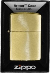 Zestaw ZIPPO Зажигалка BRASS BRUSHED ARMOR HEAVY Prezentowy No1 цена и информация | Зажигалки и аксессуары | kaup24.ee