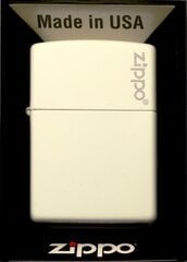 Seatud ZIPPO Tulemasin WHITE MATTE LOGO Kingikomplekt No1 hind ja info | Tulemasinad ja tarvikud | kaup24.ee