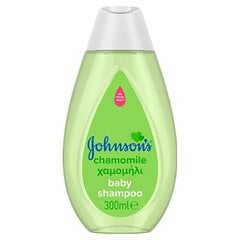 Šampoon lastele Johnsons Baby Chamomile 300ml hind ja info | Maskid, õlid, seerumid | kaup24.ee