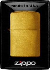 Набор ZIPPO Зажигалка BRASS BRUSHED Подарочный набор No2 цена и информация | Зажигалки и аксессуары | kaup24.ee