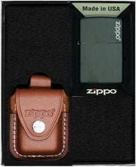 Набор ZIPPO Зажигалка BLACK MATTE LOGO Подарочный набор No2 цена и информация | Зажигалки и аксессуары | kaup24.ee