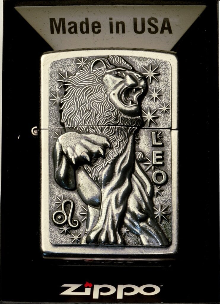 Seatud ZIPPO Tulemasin ZODIAC LEO lew Kingikomplekt No2 hind ja info | Tulemasinad ja tarvikud | kaup24.ee