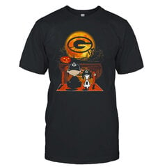 Snoopy And Charlie Brown Green Bay Packers Sitting Under Moon Halloween 2023 T-shirt hind ja info | Meeste T-särgid | kaup24.ee