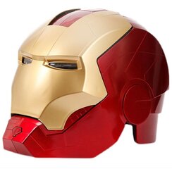 Laste suurus Marvel Avengers Iron Man kiiver Cosplay 1:1 Light Led Ironman Mask PVC Action Figure mänguasi hind ja info | Mudelautode kollektsioneerimine | kaup24.ee