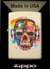 Seatud ZIPPO Tulemasin SKULL HEADPHONES Kingikomplekt No3 hind ja info | Tulemasinad ja tarvikud | kaup24.ee