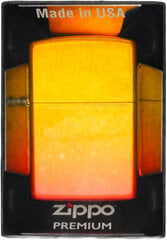 Seatud ZIPPO Tulemasin OMBRE ORANGE YELLOW Kingikomplekt No3 hind ja info | Tulemasinad ja tarvikud | kaup24.ee