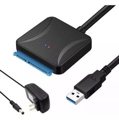 Usb 3.0 Sata adapteri kaabel 2.5 /3.5' kõvakettale hind ja info | USB jagajad, adapterid | kaup24.ee