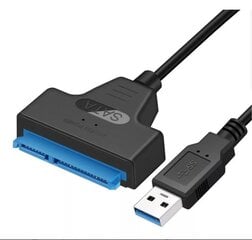 Usb adapteri kaabel 3.0 Sata Iii 2.5 kuni 6Gbps värv mustaks hind ja info | USB jagajad, adapterid | kaup24.ee