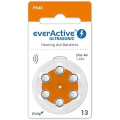 Patareid kuuldeaparaadile everActive Ultrasonic PR48 13, 6 tk hind ja info | Patareid | kaup24.ee