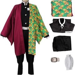 Mantel Kamado Tanjirou Tomioka Giyuu Kochou Shinobu kimono komplekt Cosplay Halloweeni kostüüm hind ja info | Karnevali kostüümid | kaup24.ee