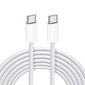 DCO IP16 USB-C kuni USB-C 65W Kiire Andme- ja Laadimiskaabel 2m Apple iPhone 15 / 16 MXOK2ZM/A Valge (OEM) hind ja info | Kaablid ja juhtmed | kaup24.ee