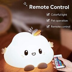 Kids Cloud LED öövalgusti Laste magamistoa pehme silikoonlamp Värviline unelamp puuteanduri ja kaugjuhtimispuldiga цена и информация | Настольные лампы | kaup24.ee