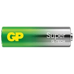 Gp Batteries patarei 1x4 Super Alkaline 1,5V AA Mignon LR06 Rel. 03015AETA-B4 цена и информация | Зарядные устройства | kaup24.ee