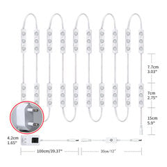 LED meigipeegli esitulede komplekt, 3m hämardatav peeglivalgusti, täispikk peegel ja vannitoa peegli valgustus цена и информация | Светодиодные ленты | kaup24.ee