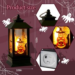 Mini Halloweeni kõrvitsa nõia nahkhiirepuu küünal Jack-O-latern sise- ja välistingimustes Halloweeni laua kaunistamiseks цена и информация | Праздничные декорации | kaup24.ee