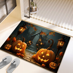 Halloweeni kaunistus vaip kõrvitsa mustriga 40*60cm, Halloweeni kaunistuste peokujundus rekvisiidid цена и информация | Праздничные декорации | kaup24.ee