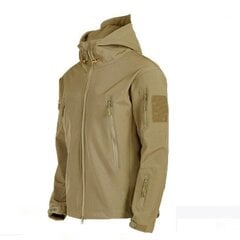 (4xL-mantlid Khaki) Talvine sügisene taktikaline jakk, ülikond meeste armee SoftShell taktikaline veekindel joped Kalastamine matkamine telkimine ronimine fliisjope цена и информация | Женские пальто | kaup24.ee