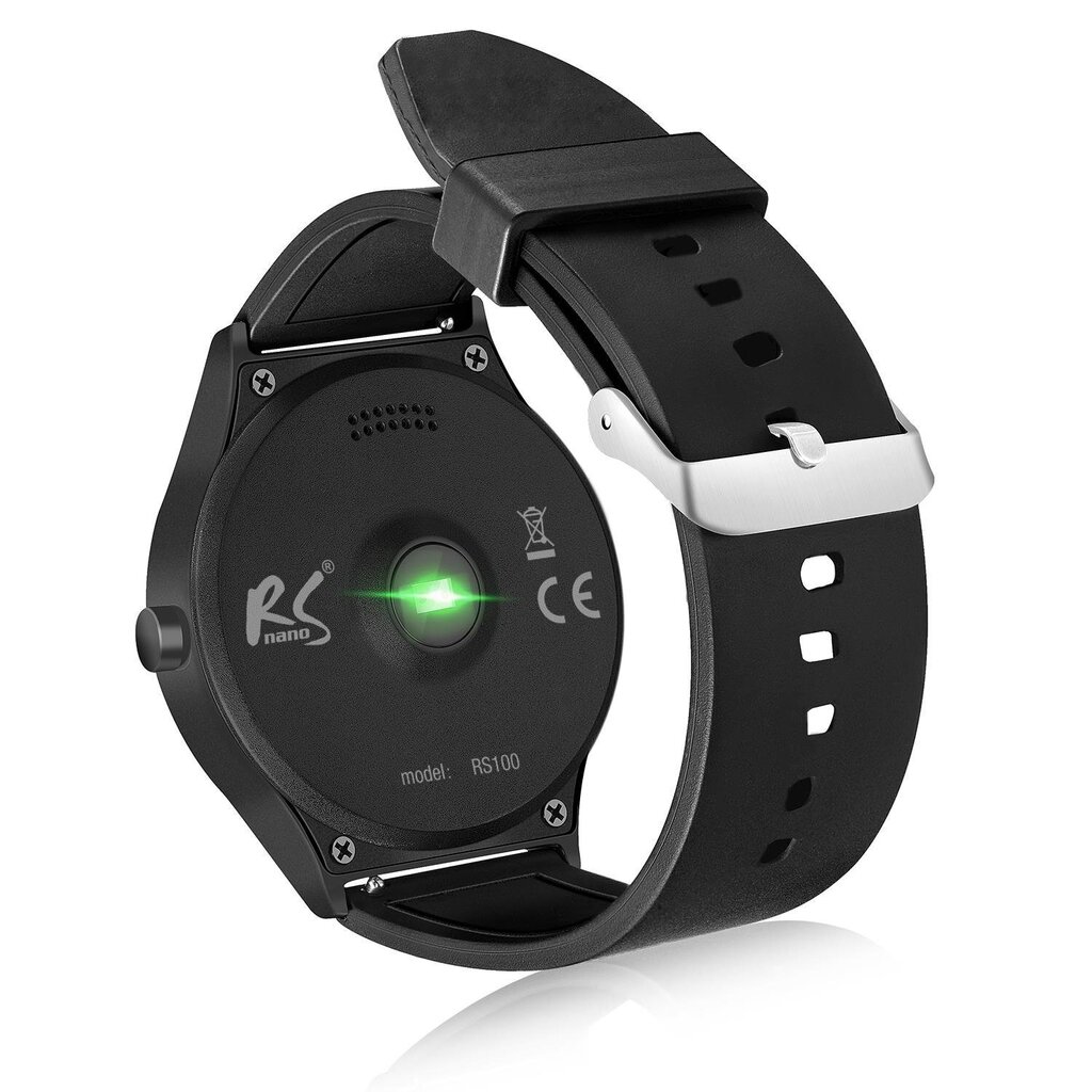 Nutikell Maclean RS100, Must цена и информация | Nutikellad (smartwatch) | kaup24.ee