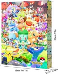 Pokemoni 2024. aasta jõulukalender lastele, 24 kingitust – juhuslik stiil , advendikalender lastefestivalile цена и информация | Игрушки для мальчиков | kaup24.ee