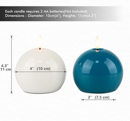 Fanna A-2 LED küünlad, 2 tk. hind ja info | Küünlad, küünlajalad | kaup24.ee