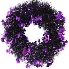 Halloweeni pärja kaunistus Tinsel ümmargune pärg rippuva ukse seinakaunistus Halloweeni jõulupeoks цена и информация | Искусственные елки | kaup24.ee