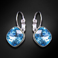 Серьги "Ослепительный Блеск IV (Aquamarine Blue)" с кристаллами Swarovski™ DS03A138 цена и информация | Серьги | kaup24.ee