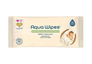 Aqua Wipes влажные салфетки, 64 шт. цена и информация | Влажные салфетки | kaup24.ee