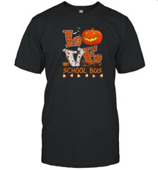 Love School Bus Halloween T-Shirt hind ja info | Meeste T-särgid | kaup24.ee