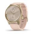 Смарт часы Garmin vivomove Style S/E, Light Gold Aluminum Case with Blush Pink Woven Nylon Band