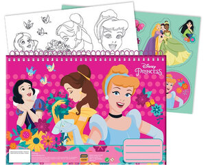 Disney Princess Spring A/4 spiral sketchbook 40 lehte ja kleepsud цена и информация | Канцелярские товары | kaup24.ee