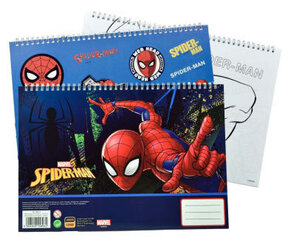 Spiderman Splotch A/4 spiral sketchbook 40 lehte ja kleepsud цена и информация | Канцелярские товары | kaup24.ee