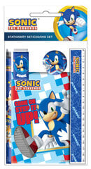 Sonic the Hedgehog Rush Sonic the Hedgehog kirjatarvete komplekt 5-osaline hind ja info | Kirjatarbed | kaup24.ee