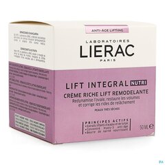 Näokreem Lierac Lift Integral Nutri 50 ml цена и информация | Кремы для лица | kaup24.ee