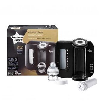 TOMMEE TIPPEE piimasegu valmistamise masin Perfect Prep, must, 423726 hind ja info | Beebitoidu valmistajad | kaup24.ee