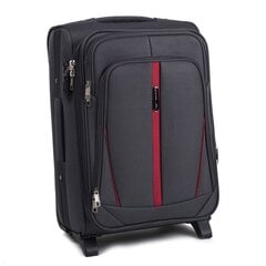 Большой чемодан на 2 колесиках Wings Buzzard, темно-серый цена и информация | Чемоданы, дорожные сумки | kaup24.ee