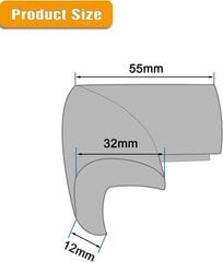 4-osaline nurgakaitsekomplekt | Beebi kaitselaua nurgakaitserauad | Laste turvamööbli kamina nurgakaitsed | Ohutusnurgapadjad | Must цена и информация | Защитные стенки, дозаторы для антисептика | kaup24.ee