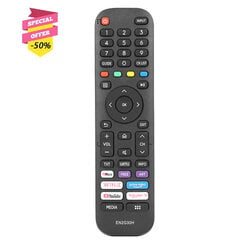 EN2G30H kaugjuhtimispult, mis ühildub Hisense TV 43A7340F asenduskontrolleriga Netflix Prime Video YouTube'i nuppudega hind ja info | Smart TV tarvikud | kaup24.ee