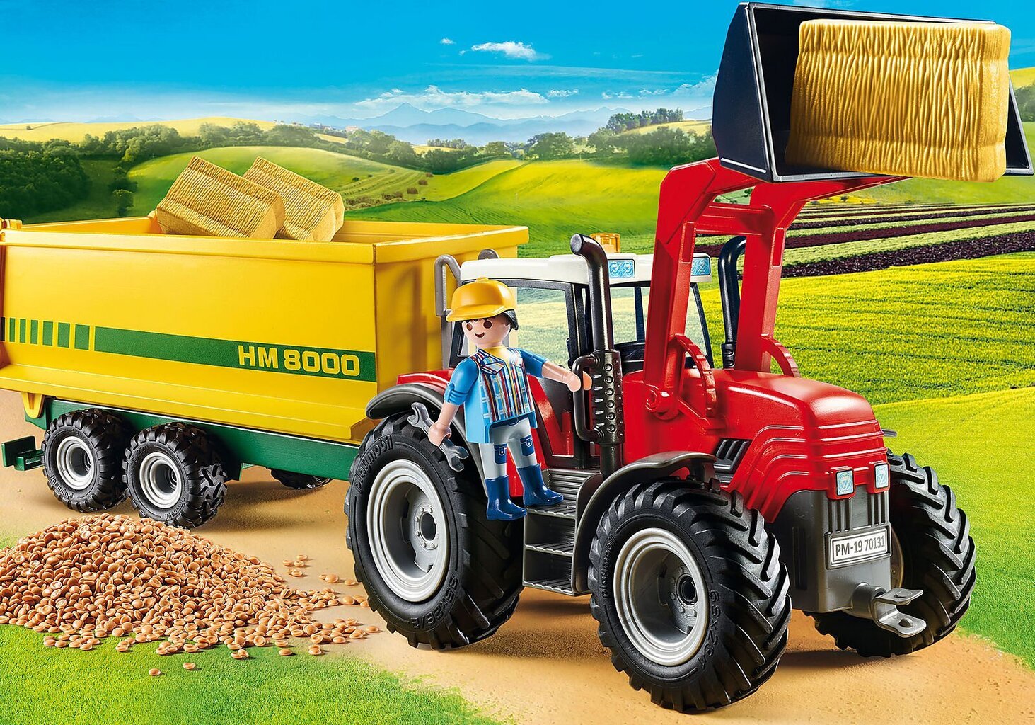 Traktor haagisega 70131 PLAYMOBIL® Country цена и информация | Klotsid ja konstruktorid | kaup24.ee