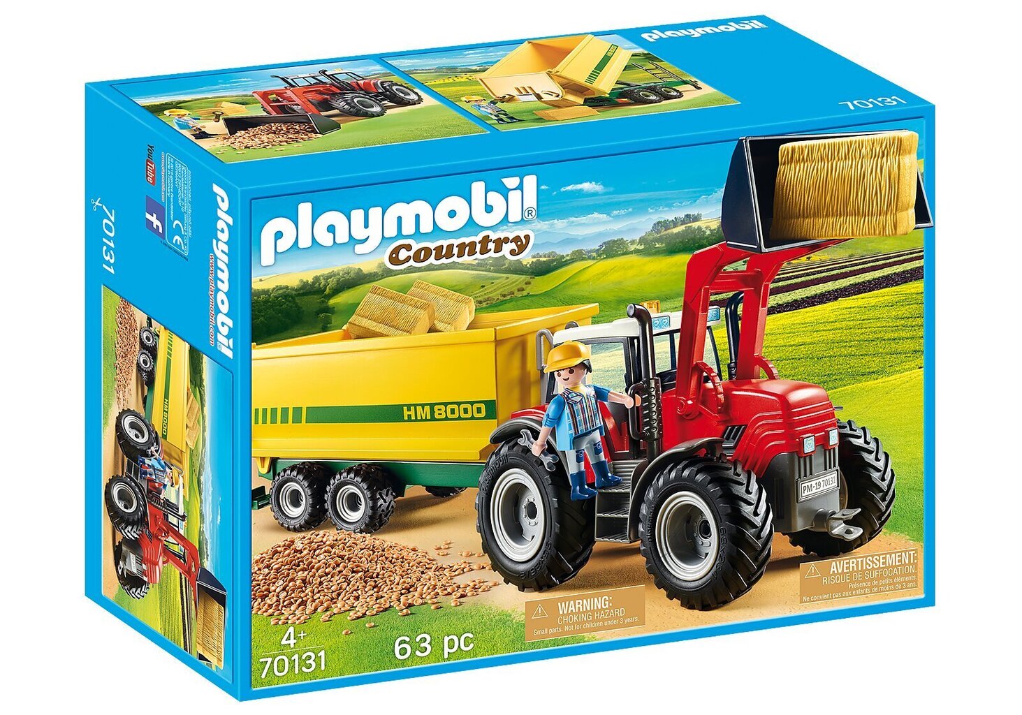 Traktor haagisega 70131 PLAYMOBIL® Country цена и информация | Klotsid ja konstruktorid | kaup24.ee