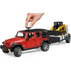 Jeep haagise ja laaduriga Wrangler Bruder hind ja info | Poiste mänguasjad | kaup24.ee