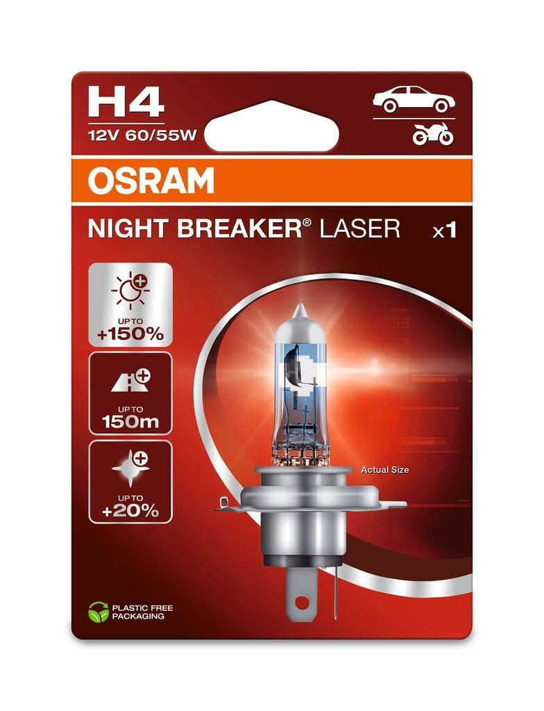 Autopirnid Osram Night Breaker Laser (Next Generation) H4, 1 tk. цена и информация | Autopirnid | kaup24.ee