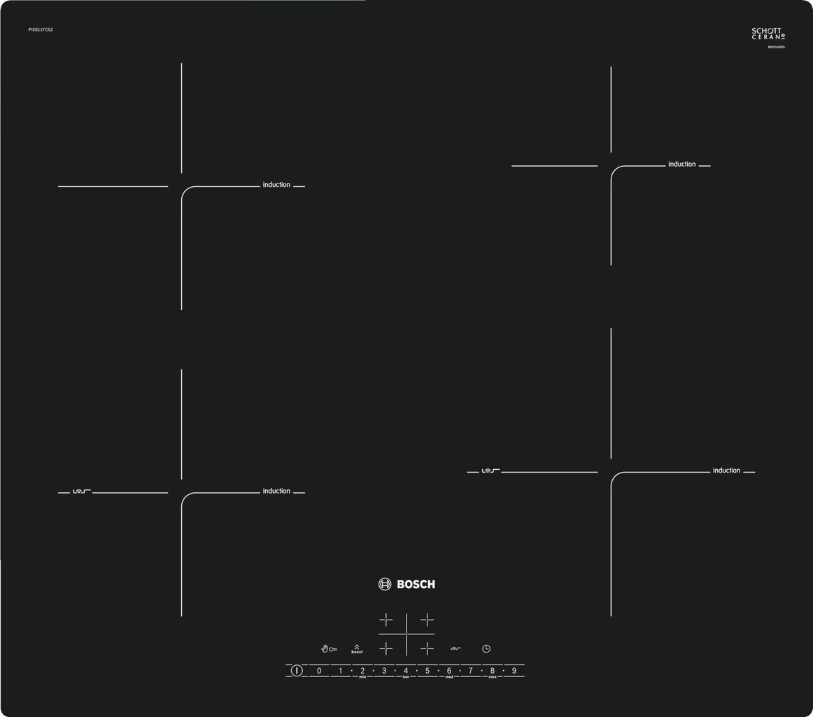 Bosch PIE611FC5Z цена и информация | Pliidiplaadid | kaup24.ee